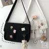 Kadınlar Basit Crossbody Para Çantası Sevimli Rahat Satchel Kızlar Omuz Kılıfı Tatlı Baskılı Tuval Çapraz Çapraz Okul Çantası RRE13661