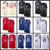 0 Tyrese Maxey New 1 James Harden Philadelphias 76er Basketball Jersey Allen 3 Iverson Joel 21 Embiid Julius 6 Erving Ben 25 Simmons Maglie City Nero Bianco Rosso