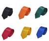 Nuevas corbatas de seda de poliéster Color Slolid Corbatas lisas de satén Corbatas de boda para hombres 24 colores Corbata de moda Stock suficiente SY222