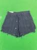 Deat Solid Women Fake قطعتين عالية الخصر A-LINE THILE DENIM Shorts Street Street Mall Goth Summer Autumn 7E754 220427