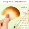 Jessup Bamboo Makeup Brushes Stet Foundation Powder Eyeshadow Liner Brush 6 25pcs Pinceaux Maquillag 220722