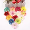 Мини -шелковая слива цветение искусственное цветочное свадебное украшение DIY венок зажимной клип аксессуаров