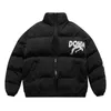 Parkas pour hommes Hiver Chaud Hommes Streetwear Rétro Graffiti Spray Peinture Imprimer Épaissir Parka Manteaux Hommes Harajuku Fluffy Tops CouplesMen's