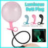 Uppblåsbar analplugg Glow Butt Balls Dilator Expander Training Prostate Massager Sexiga leksaker för Womans Men