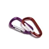 Carabiner Ring Keyrings Chaveiros Ao Ar Livre Camp Snap Clip Gancho Keychain Caminhada Alumínio Metal Conveniente Acampamento Suprimentos SN3733