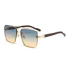 Vintage Carter Sunglasses Women 0128 Modna trend kwadratowe okulary słoneczne dla mężczyzn projektant marki jazdy odcieni