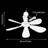 USB Gadgets Premium New 6 Leaves 5V Ceiling Fan Air Cooler Hanging USB Powered 16.5inch Tent Fans for Camping Outdoor Dormitory Home Bed
