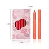 Le plus récent 2 en 1 rouge à lèvres mat 6pcs / set Vente chaude Lipliner Lip Gloss Waterproof Lipcrayon Long Lasting Lip Stick Lip-stain Lip-glow Lip-baume Lèvres Maquillage Cosmétique ZL1073