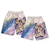 Shorts pour hommes Anime Clannd Pantalons d'été Femmes Vêtements Casual Harajuku Cute Girl Sexy Taille élastique Fitness PantsMen's
