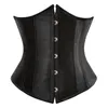 Underbust Corset Sexy Women S Bildear Waist Syming Body Shaper Top dla kobiet steampunk koronkowy pasek biały 2206292394313