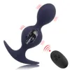 Olo Remote Control Anal Bead Vibrator Vibrating Prostate Massagerセクシーなおもちゃのための男性男性尻プラグアダルト製品