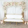 3 pièces décoration de mariage fête fleur mur arc cadre bienvenue signe drapeau support maison écran porte anniversaire bébé douche Dessert Backdro3643402