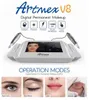 New Artmex V8 Microneedle 스킨 머신 2 펜 7 인치 터치 스크린 영구 메이크업 문신 눈썹 MTSPMU 시스템이있는 모니터 제어 모니터