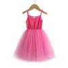 2022 платья с длинным рукавом для девочки в горошек -точечках детская одежда для детской пачки на день рождения вечеринка носить летнее платье ткань 1166 E3
