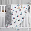 High Quality 100% Polyester Organic Dot Super Soft Minky Baby Blanket For Newborns