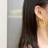 Kvinnor Hoops örhängen designer mode stora dubbla bokstäver hoop örhängen märken smycken luxurys stud f örhänge plätering 18k guld 22011201r