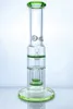 9mm dikte Nieuwe Glazen bong waterpijp pijp glas water met 2 percs 1 splash guard 16 inches hoog GB-254-1