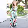 Günlük Elbiseler Prenses Plaj Elbise Bohemian Maxi Kızlar için Çiçek Çocuklar Uzun Kollu Giysiler Kıyafetler Parti Giyim 220914