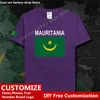 Mauretanien Land T-shirt Custom Jersey Fans DIY Name Nummer High Street Fashion Lose Casual T-shirt 220609