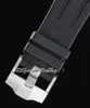 APF 44mm 2640 A3126 Automatic Chronograph Mens Watch Ceramic Titanium Steel Black Textured Stick Dial Rubber Super Edition Puretime Strap Exclusive Technology H8