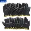 Work Gloves PU Coated Nitrile Safety Glove for Mechanic Working Nylon Cotton Palm CE EN388 OEM hand protection