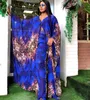 Women Africa Abaya 2 Piece Set African Dashiki Fashion Two Piece Suit Wide Tops Long Pants Party Free Size For Ladies 220812