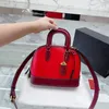 Bolsos de lujo bolsos de cuerpo cruzado bolsos de mano para mujeres espejo calidad de lujo coabag seahell bolso cuero de cuero femenino moderno bolso de hombro atigrado con bolsa de polvo