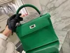 32 cm luksusowa torebka czarna torba na ramię togo skórzana ręcznie robiona ścieg brązowy etoupe zielone kolory hurtowe cena szybka dostawa