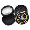 Smoking Accessories Diameter 52mm 4-layer Zinc Alloy herb Grinder Fashion Small Animal Diamond Smoke Grinder