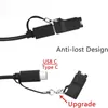 USB-typ C/Micro Charge Converter för Garmin Fenix ​​7/6/5x Instinct 2 Venu 2 Plus Tactix Epix Enduro Forerunner Vivomove Adapter Type-C och Micro