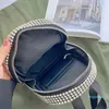 2022-kwaliteit diamanten rugzakontwerper Dames Mini handtassen Lederen schoudertas Designers Koppeling met doos Fashion Classic Purse Wallet