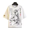 Herren T-Shirts Anime Bungo Stray Dogs T-Shirt Nakajima Atsushi Tops Männer Frauen Kurzarm T-Shirt Tuschemalerei Shirts Cartoon Fans Geschenk