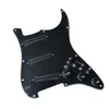 Yükseltme Yüklü SSS Gitar Pickguard Black Mini Humbucker Pickups Yüksek Çıkış DCR 1 Set Kablo Demet