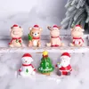 Interieur decoraties auto hars ambachten kerstman kerstboom elanden decoratie mini poppen accessoires ornamenten interieur