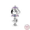 925 SILVERBREEKSCHAPPARME FAST RA Charmel Bracelet Princess Animal Series House Charmes Ciondoli Diy Fine Beads Jewelry7358818