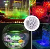 10LEDS RGB Submersible Underwater LED Night Light Swimming Light for Outdoor Vase Fish Tank Pond Disco Wedding Party