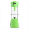 1300mA Electric Juicer Cup Mini Portable USB Laddningsbar juice Blender och mixer 2 Leaf Plastic Making Drop Delivery 2021 Fruktgrönsak