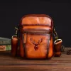 Waist bag 2021 Cow Leather Msenger Men's Cht Leisure Shoulder Fashion Mobile Phone Small Bag Trend Style