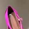 Amina Muaddi Yigit Silksatin Plateforme Pumps Chaussures STILETTO Talons hauts Pointy Toe Femmes Dress Shoe Evening Adjustable Ankle4596834