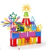 200pcs 조립 된 빌딩 블록 DIY 스마트 스틱 블록 상상력 창의성 교육 학습 장난감 어린이 선물