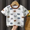 Enfants fille garçon t-shirts été bébé couverture en coton enfant en bas âge t-shirts vêtements enfants vêtements dessin animé t-shirts à manches courtes tenue décontracté 118505294