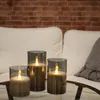 3 unids/lote velas LED luz candelita romántica Vintage velas lámpara electrónica votiva sin llama Día de San Valentín decoración de ambiente