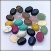 Perles en pierre amples, bijoux en cristal naturel semi-précieux, 15x20mm, Quartz Rose, œil de tigre, visage pour collier, bague, oreille, Dhjk7