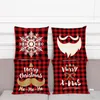 Juldekorationer 45cmx45cm Merry Cushion Cover Pudow Case 2022Christmas för Home Xmas Noel Ornament Happy Year