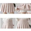 QRWR Summer Женщины юбки корейская клетчатая клетчатая юбка для мини -юбки женская школьница сексуальная милая плиссированная юбка с молнией 220511