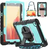 Bulit in Screen Protector Tablet Cases Kickstand Functions Shockproof Drop-Proof With Shoulder&Hand Strap For Samsung Tab A T290/T295 T387 8inch