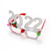 キラキラクリスマスメガネ装飾2022ホリデーガラスフレームクリスマスホームデコレーションギフトSN4400