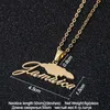 Pendant Necklaces Stainless Steel Jamaica Map 4 Kinds Of Style Gold Color Jamaican Women Country Jewelry GiftPendant312C