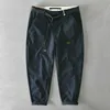 Jesienne zimowe czyste bawełniane spodnie cargo spodnie w stylu koreański męski luźny pasek średniej talii Slim Fit Pencil Spodni Gaz329 220704