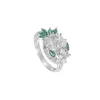 Anéis de casamento Nothing2 anel verde menina designer moda personalidade exagerada ne alto sentido mão jóias festa gift2051729